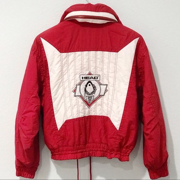 Rare Vintage Head Puffer Red Back Logo Jacket - Picture 1 of 8